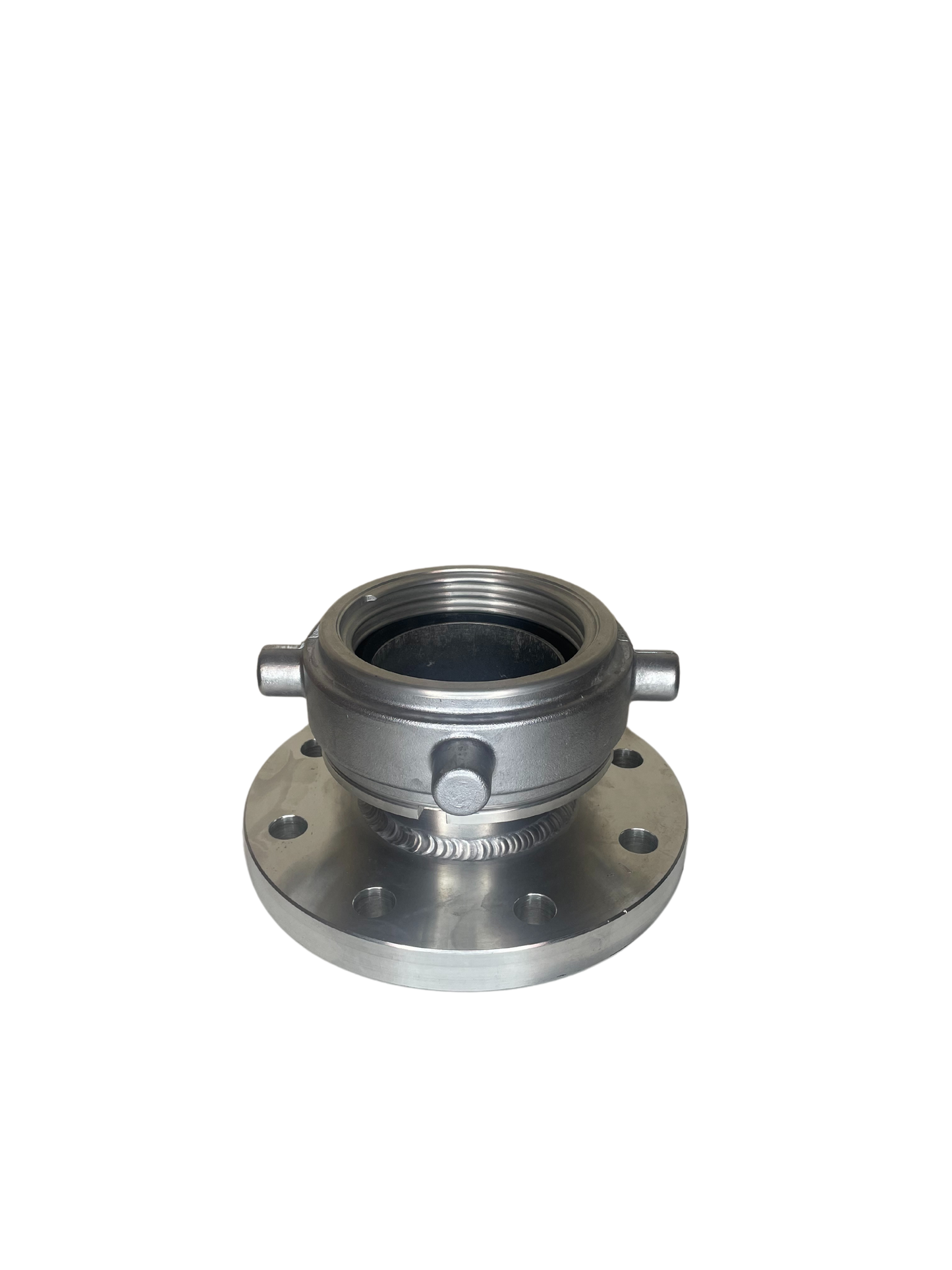 DN100 PN16 Aluminium Flange x 4'' Female Round Thread (swivel)