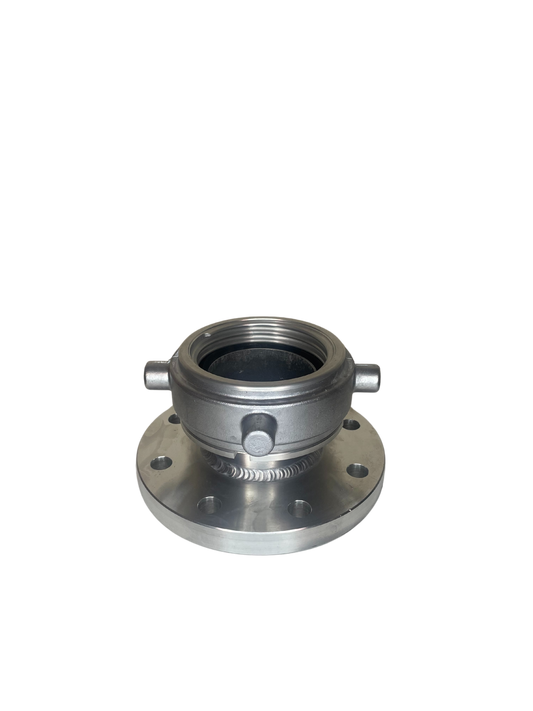 DN100 PN16 Aluminium Flange x 4'' Female Round Thread (swivel)