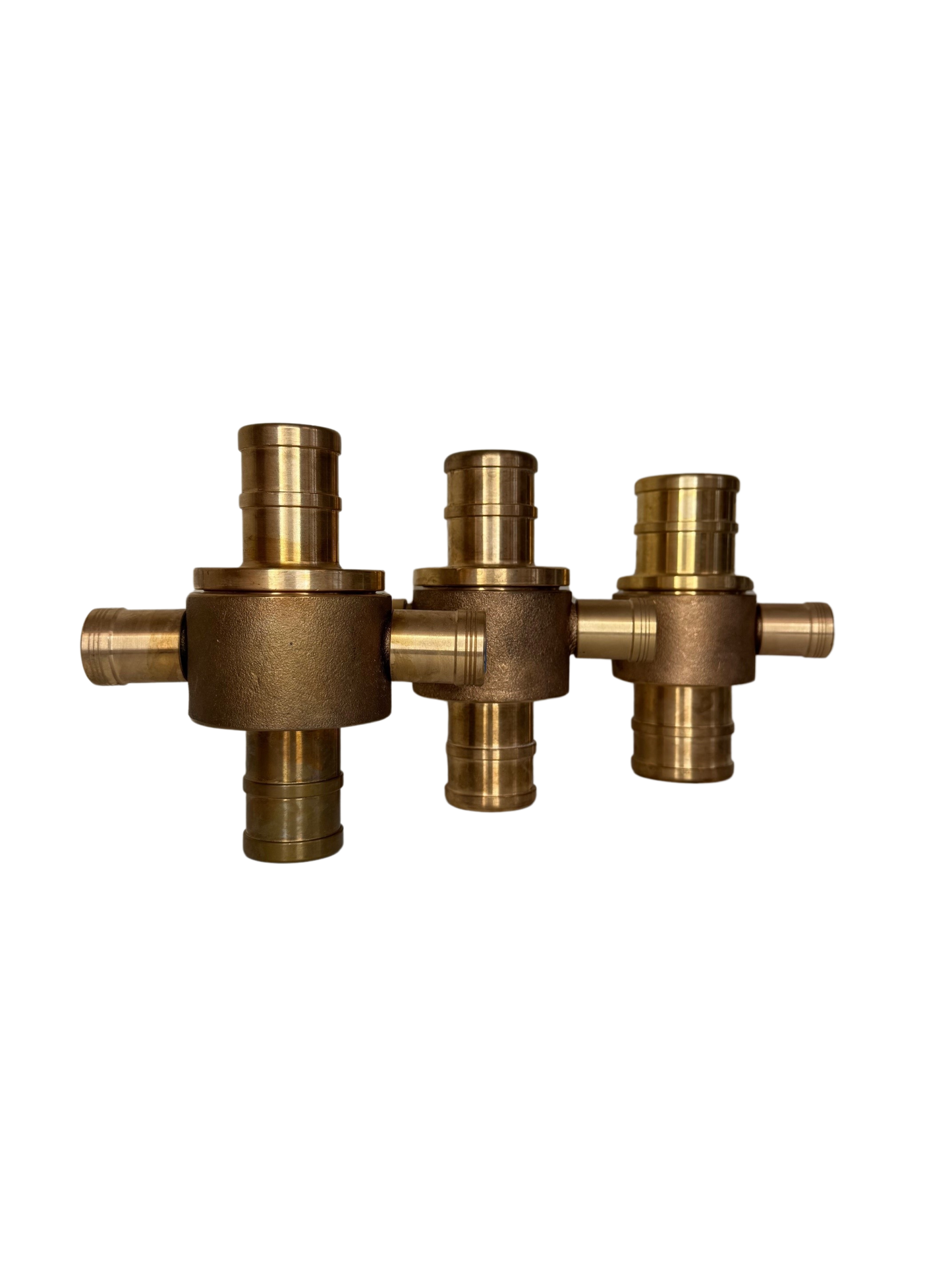 Gun Metal 2.5" BS336 Instantaneous Coupling x Hose Tail (Pair)