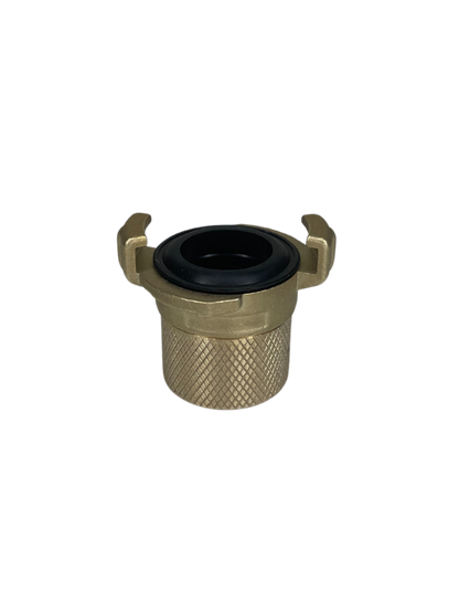 1" Brass Geka Coupling x Bib Tap Thread (7/8" Female BSP)